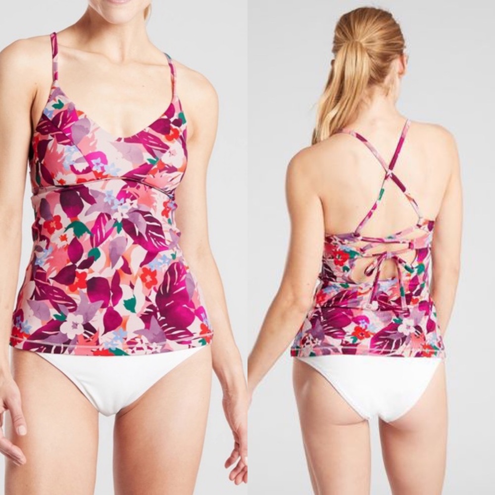 Athleta NWT A-C Daybreak Triangle Tankini Size XXS